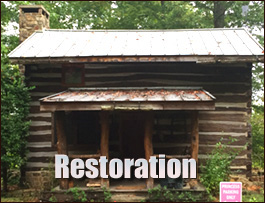 Historic Log Cabin Restoration  Chatham County, Georgia